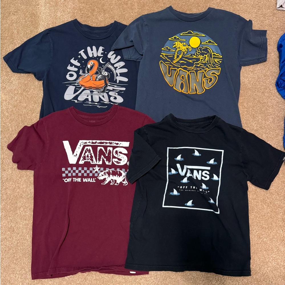 Bundle of Boys Vans Shirts